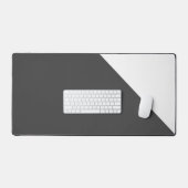 Vet Houtskool Grijs Wit Slant Hoek Kleur Blok Bureaumat (Keyboard & Muis)