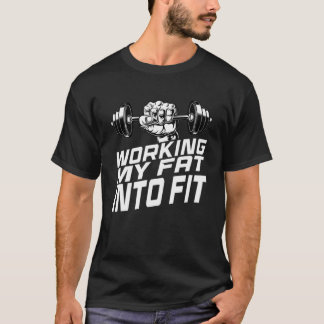 Vet Huilen Graphic Gym Gezegde van het werken van T-shirt