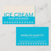 vet ICE CREAM klantenkaart Klantenkaartje (Voorkant / Achterkant)