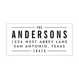 Vet Impression Address Stamps Zelfinktende Stempel