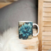 Vet in Blauw & Delicate Cream Bloemen Koffiemok