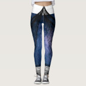 Vet in blauw leggings (Voorkant)