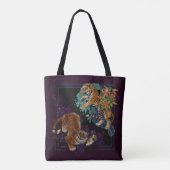 Vet in de Canvas tas Stars Tigers (Achterkant)