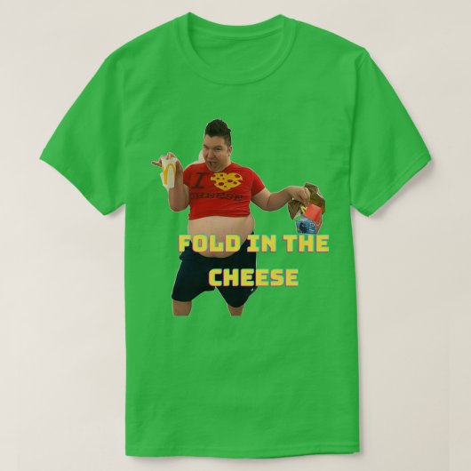 Vet in kaas 2 t-shirt (Design voorkant)