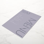 Vet Initiaal Weddenschap geperste Silver Menu-kaar Folie Uitnodiging (Gedraaid)