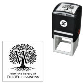 Vet Initial Over Boom des Levens Bibliotheeknaam # Zelfinktende Stempel (In situ)