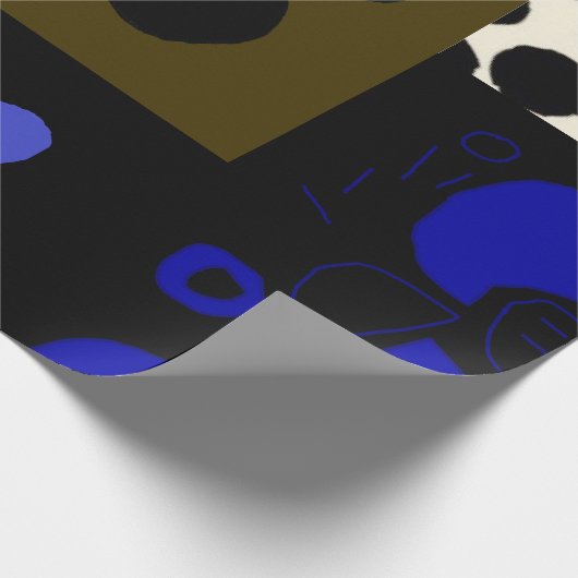 vet inpakpapier met stippen (Hoek)