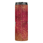 Vet Inspirerend citaat met bloemenontwerp Thermosbeker (Achterkant)