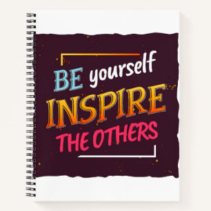 Vet Inspirerend Quote Ontwerp voor Motivatie Notitieboek