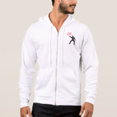 Vet Ja Teken Minimalistische Stick Figuur Protest Hoodie (Voorkant)