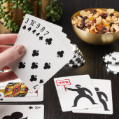 Vet Ja Teken Minimalistische Stick Figuur Protest Pokerkaarten (Insitu)