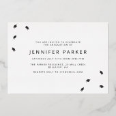 Vet Jaar 2 foto afstuderen Folie Uitnodiging (Achterkant)