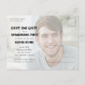 Vet jaar Foto 2021 Afstuderen Opslaan datum Briefkaart (Achterkant)