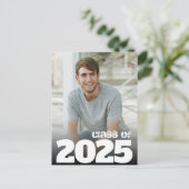 Vet jaar Foto 2021 Afstuderen Opslaan datum Briefkaart (Staand voorkant)