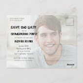 Vet jaar Foto 2021 Afstuderen Opslaan datum Briefkaart (Achterkant)