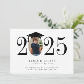 Vet Jaar Foto Modern Afstuderen Aankondiging (Staand voorkant)