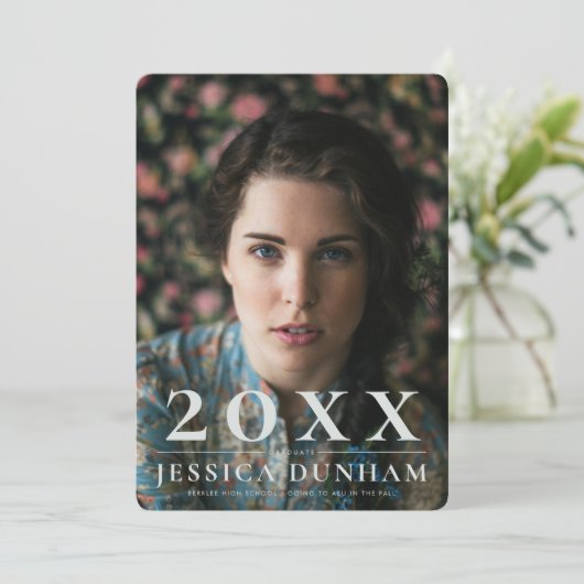 Vet jaar Seriële Afstuderen Uitnodiging (Staand voorkant)