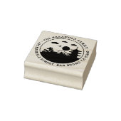 Vet Japans landschap Naam Terugkeeradres Rubberstempel (Stempel)