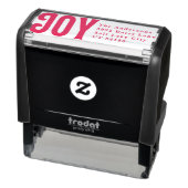 Vet Joy RED-adres Aangepaste kerstfeestdag Zelfinktende Stempel (Product)