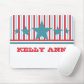 Vet juli 4 sterren en Stripes Mousepad Muismat (Met muis)