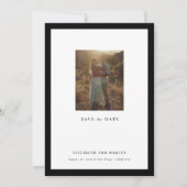 Vet Kader Moderne galerij Lijst Opslaan datum Save The Date (Voorkant)