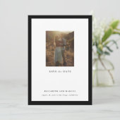 Vet Kader Moderne galerij Lijst Opslaan datum Save The Date (Staand voorkant)