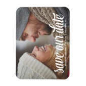 Vet kalligrafie | De foto bewaart de Datum Magneet (Verticaal)