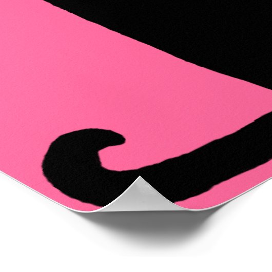 Vet Kat Afdrukken (kies uw kleur, grootte) Poster (Hoek)