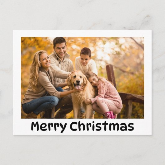Vet Kerstfeest Familie Foto's Vakantie Briefkaart (Voorkant)