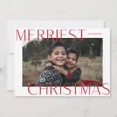 Vet kerstfotokaartje feestdagenkaart (Voorkant)