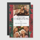 Vet Kerstmis Poinsettia Botanical 2-foto (Voorkant / Achterkant)