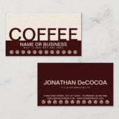 vet klantenkaart van COFFEE Klantenkaartje (Voorkant / Achterkant)