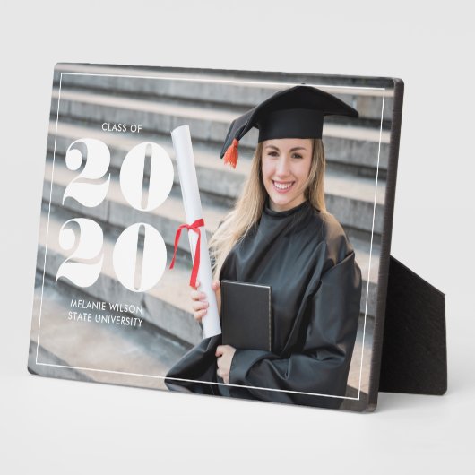 Vet "Klasse 2023" Gepersonaliseerd Afstuderen Fotoplaat (Zijkant)