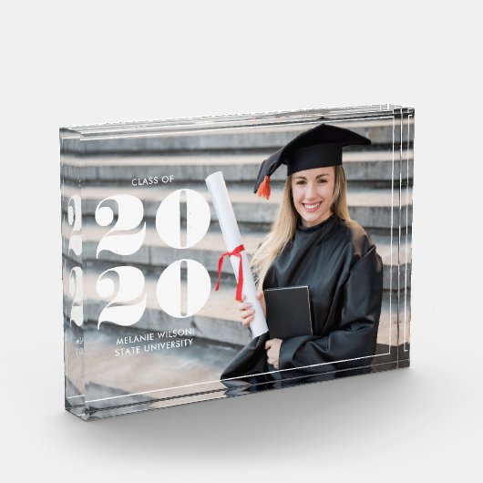 Vet "Klasse van 2025" Gepersonaliseerd Afstuderen Fotoblokken (Links)