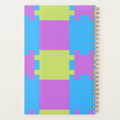 Vet Kleur Blokken Groen Blauw Roze 7 Planner (Achterkant)