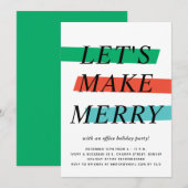 Vet Kleur Hoogtepunten Vakantie Party Uitnodiging (Voorkant / Achterkant)