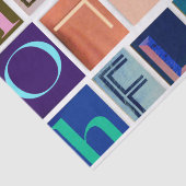 Vet kleurig HALLO Typografie-weefsel Tissuepapier (Detail)