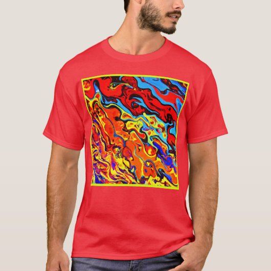 Vet kleurpatroon t-shirt (Voorkant)