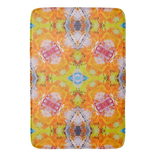 Vet kleurrijk Abstract Badmat (Voorkant Verticaal)