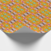 Vet kleurrijk Abstract Cadeaupapier (Hoek)