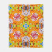 Vet kleurrijk Abstract Fleece Deken (Voorkant)