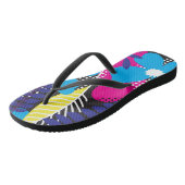 Vet kleurrijk Abstract Floral Patroon Teenslippers (Schuin)