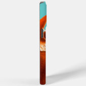 Vet kleurrijk Aqua en Oranje Octopus Case-Mate iPhone Case (Achterkant / Rechts)