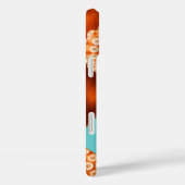 Vet kleurrijk Aqua en Oranje Octopus iphone 5 Case-Mate iPhone Case (Achterkant / Rechts)