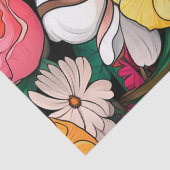 Vet Kleurrijk Bloemen Decoupage Tissue Papier (Detail)