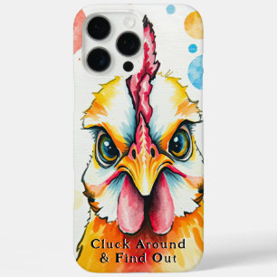 Vet & Kleurrijk Chicken Art grillig Boerderij Grap iPhone 16 Pro Max Hoesje