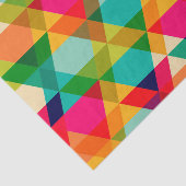 Vet kleurrijk, helder driehoekspatroon tissuepapier (Detail)