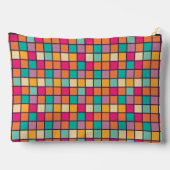 Vet kleurrijk patchwork etui (Achterkant)