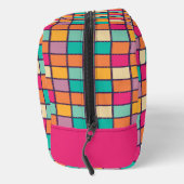 Vet kleurrijk patchwork toilettasje (Rechts)