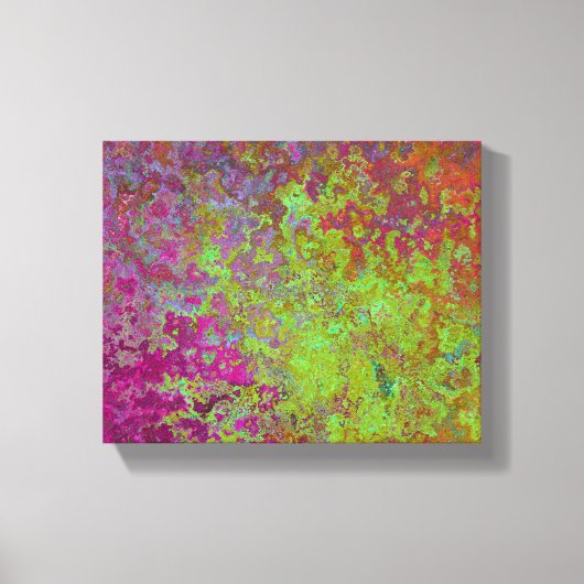 Vet, kleurrijk, platter verf, Abstract Canvas Afdruk (Voorkant)